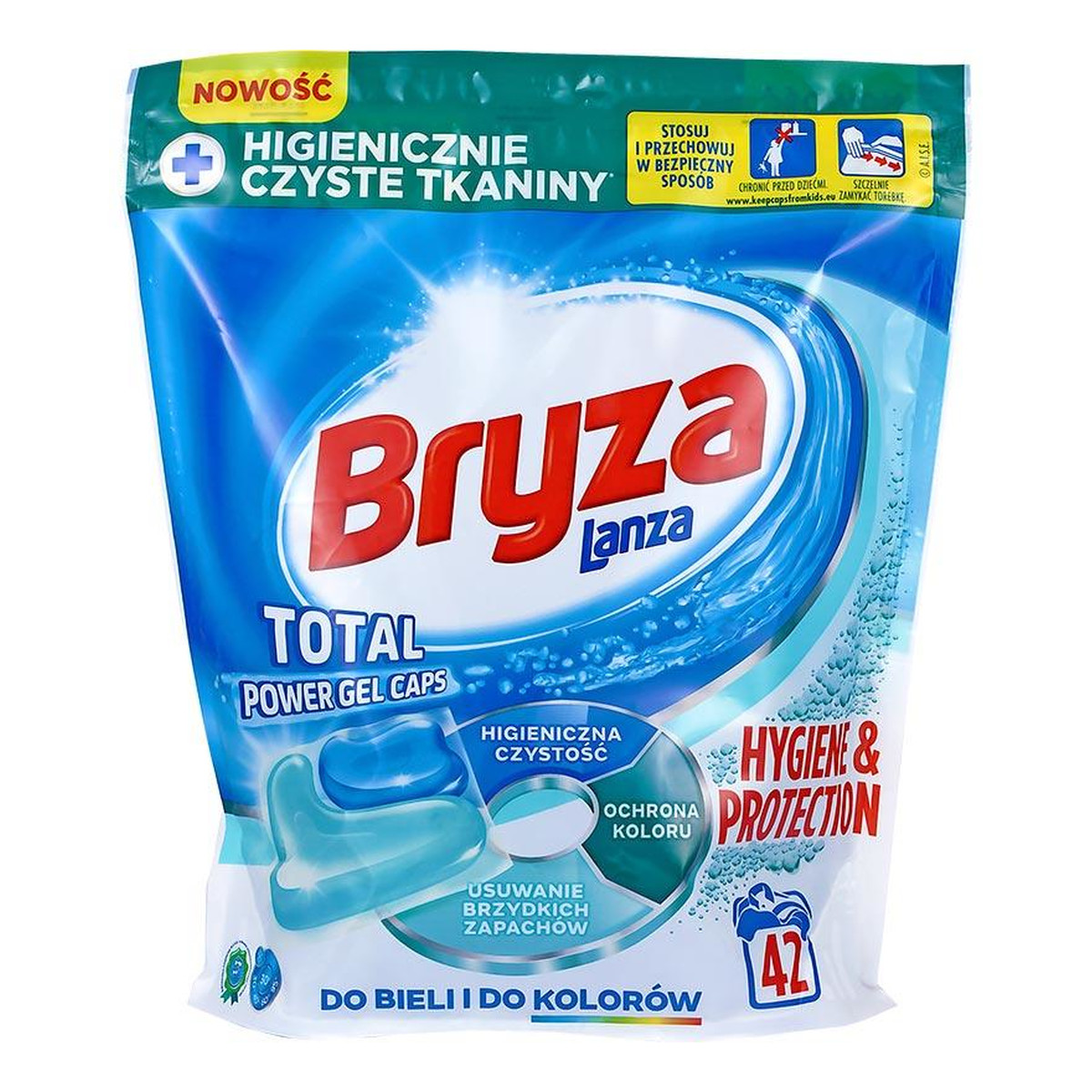 Bryza Lanza Hygiene&Protection kapsułki do prania do bieli i kolorów 28szt