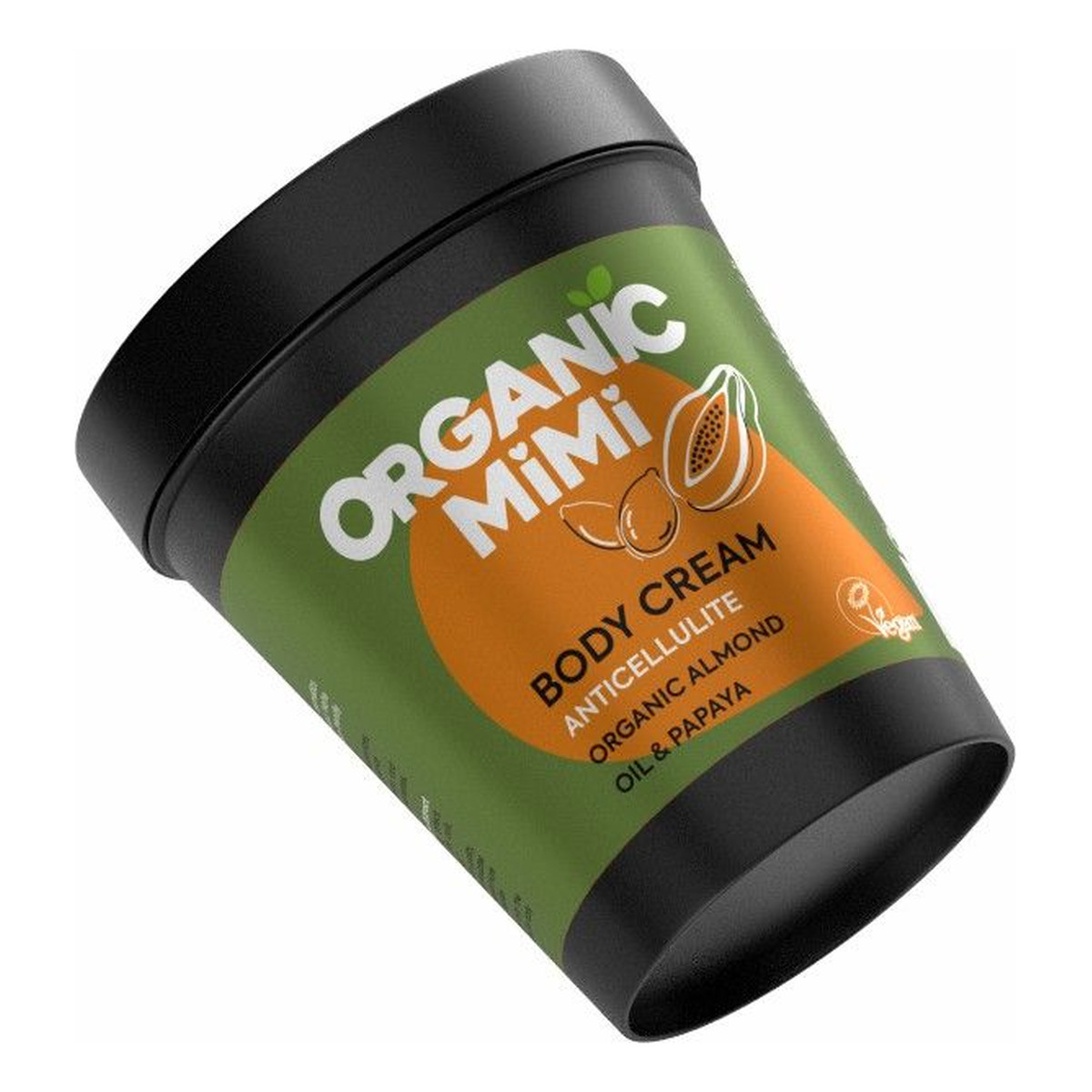 Organic Mimi Antycellulitowy krem do ciała Migdały i Papaja 200ml
