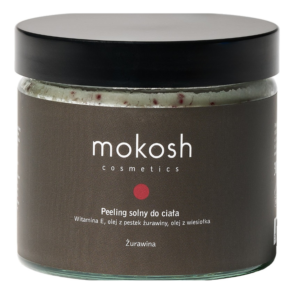 Mokosh Peeling solny do ciała żurawina 300g