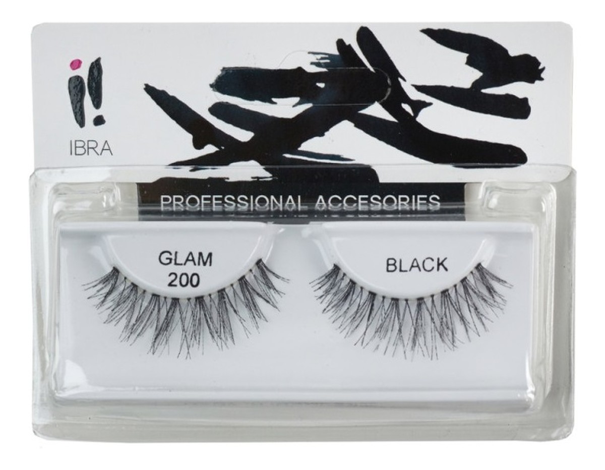 Para sztucznych rzęs na pasku Glam 200 Black