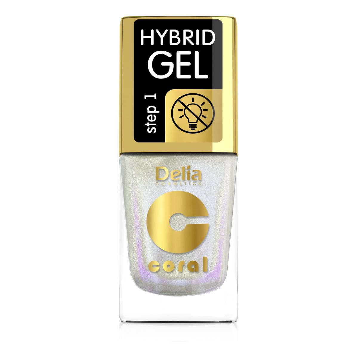 Delia Coral Hybrid Gel Lakier hybrydowy do paznokci Multirefleks 11ml