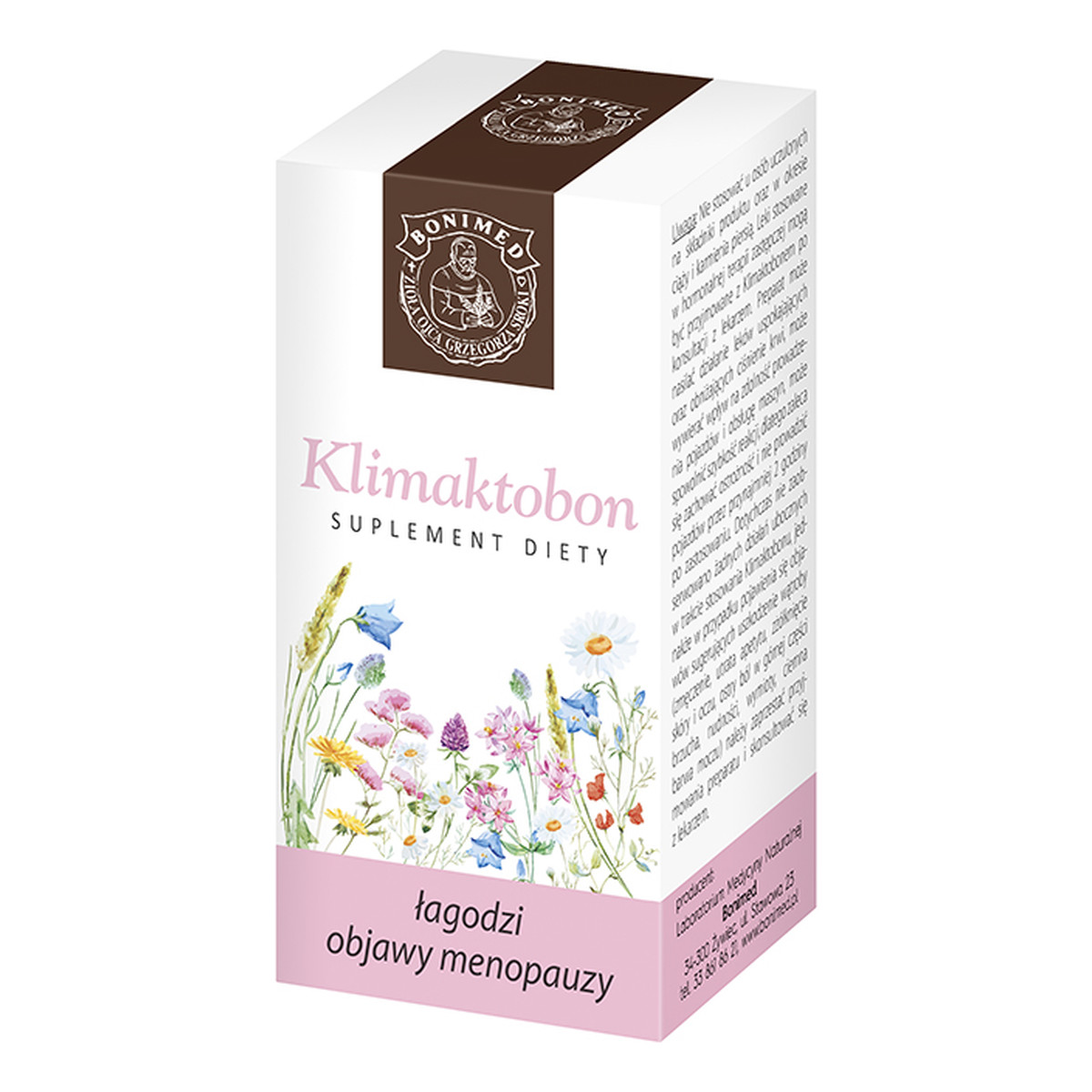 Bonimed Klimaktobon łagodzi objawy menopauzy suplement diety 60 kapsułek