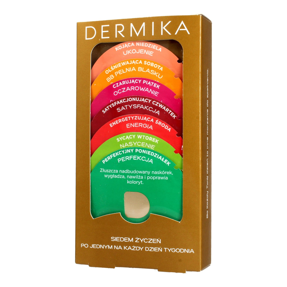 Dermika Maseczki Piękności Maseczki na Każdy Dzień Tygodnia "Siedem Życzeń" 1op (7x3ml) 21ml