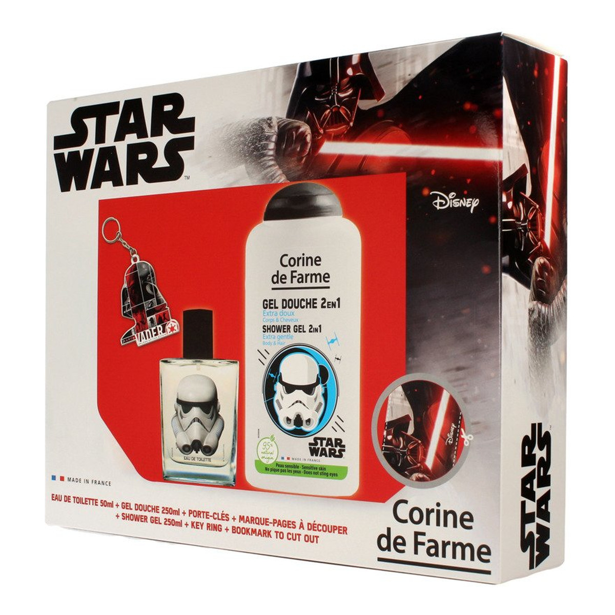 Corine De Farme Disney Zestaw prezentowy Star Wars (woda toaletowa 50ml +żel pod prysznic 250ml+gadżety)