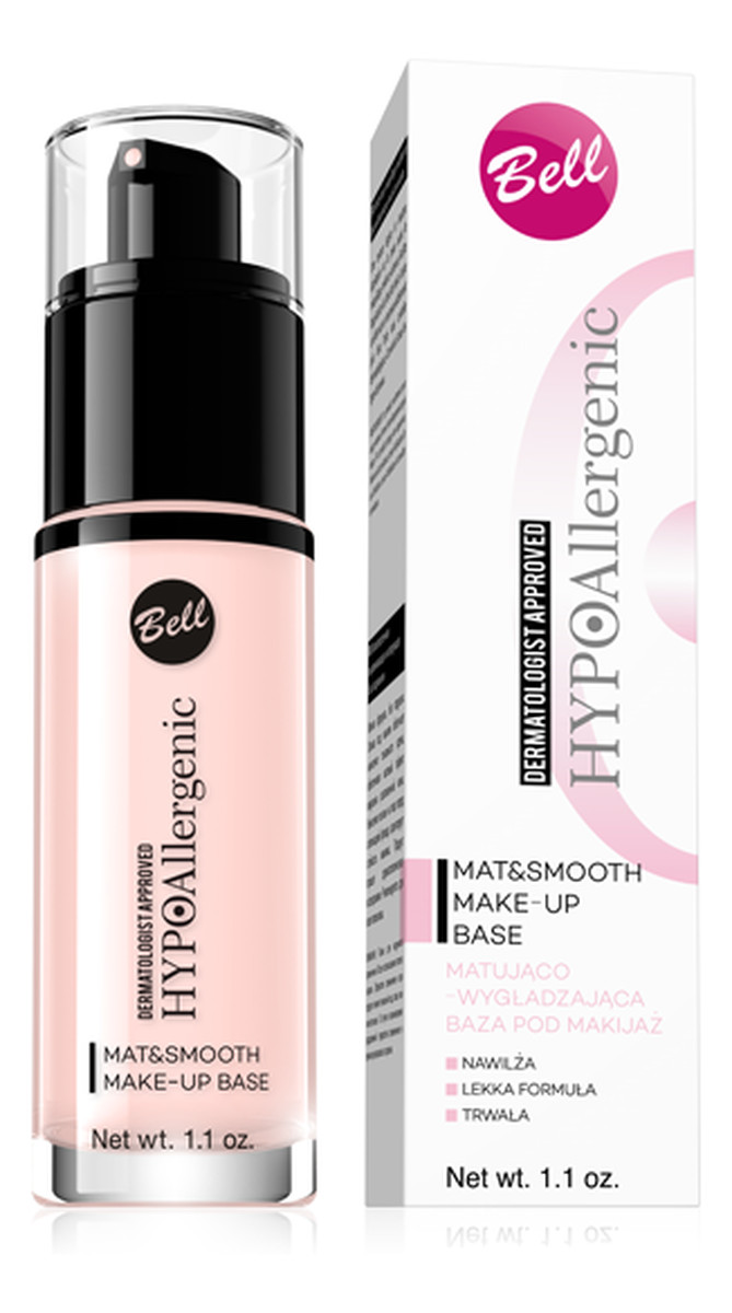 Mat&Smooth Make-Up Base Hypalergiczna matująco-wygładzająca baza pod makijaż,