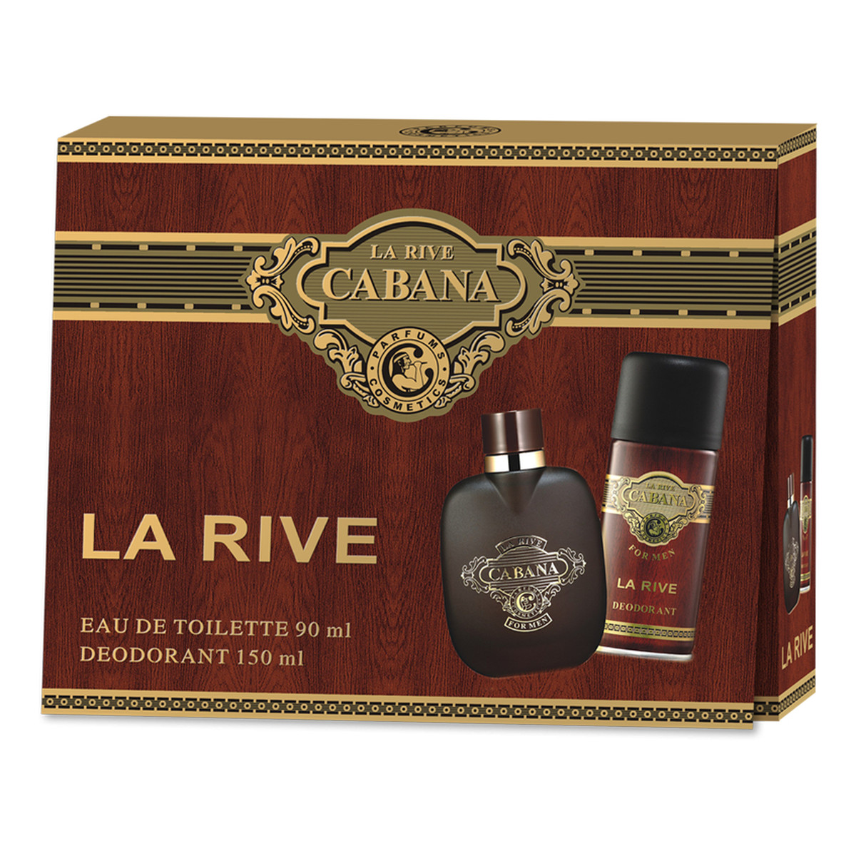 La Rive Cabana zestaw (woda perfumowana 90ml+dezodorant 150ml)