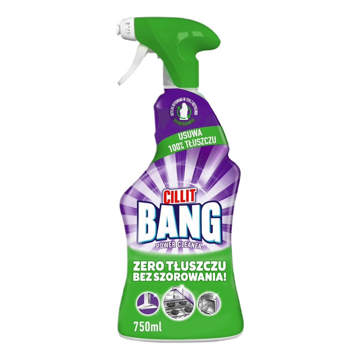 Cillit Bang Zero tłuszczu bez szorowania środek czyszczący w sprayu 750ml