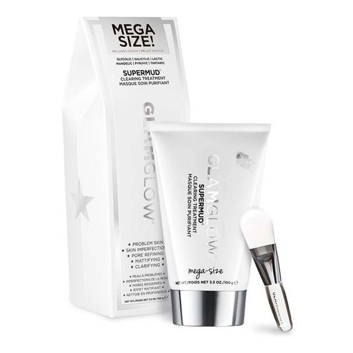 GlamGlow Supermud oczyszczająca maseczka do twarzy 100g
