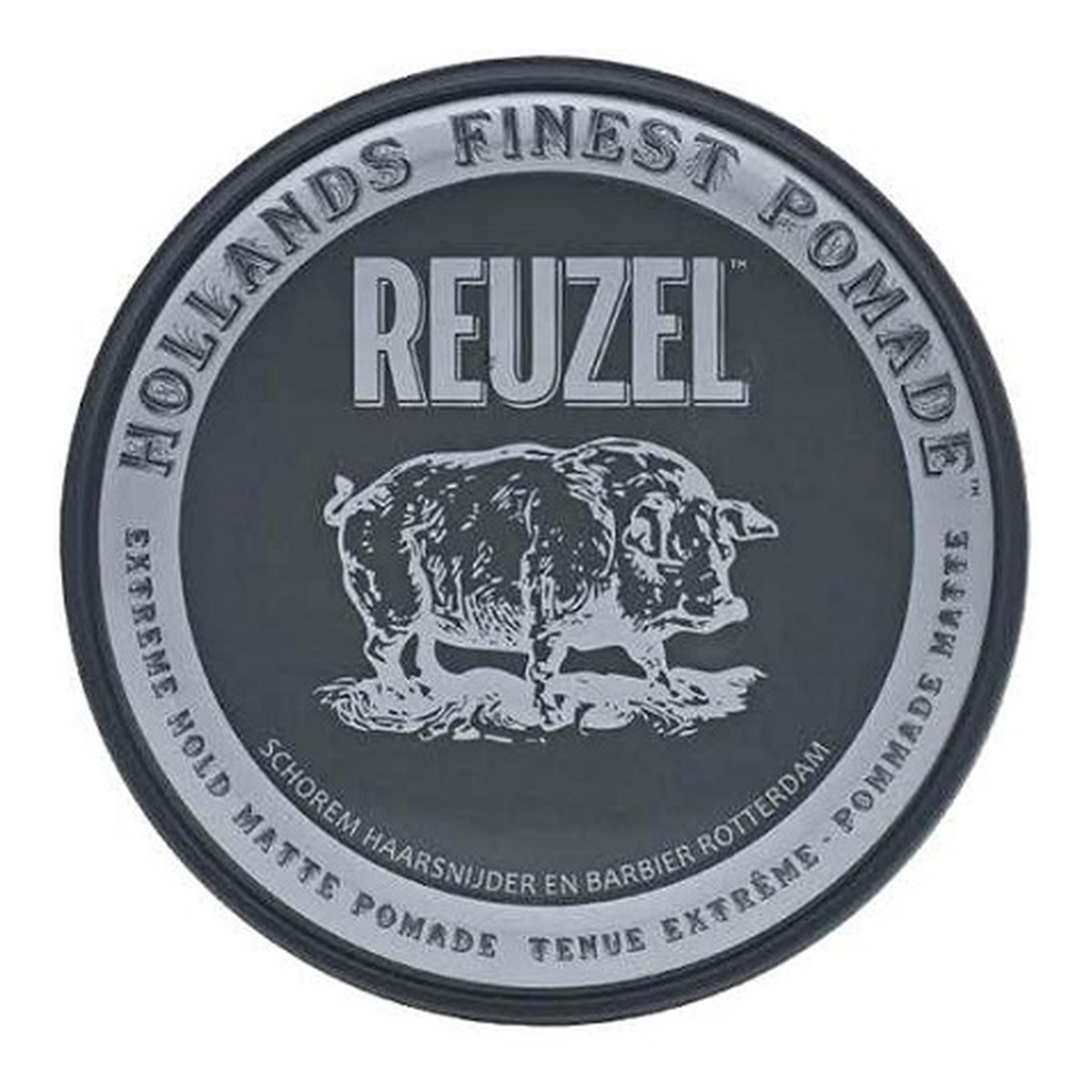 Reuzel Hollands Finest Pomade mocno utrwalająca pomada na bazie wody Black 35g