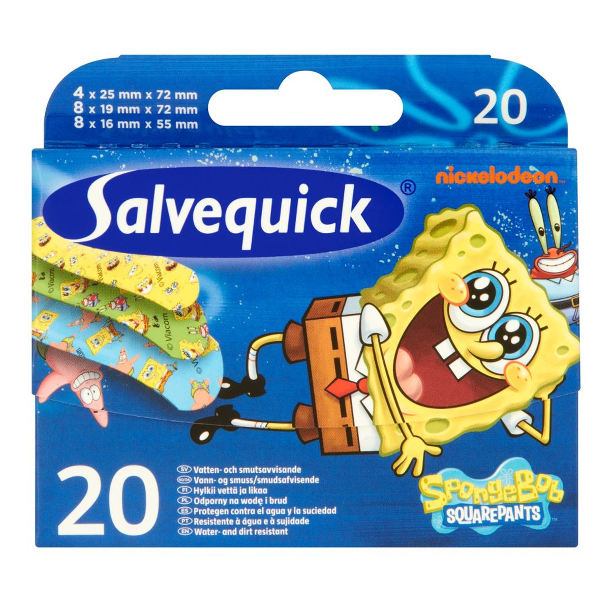 Salvequick Sponge Bob Plastry dla dzieci 20szt