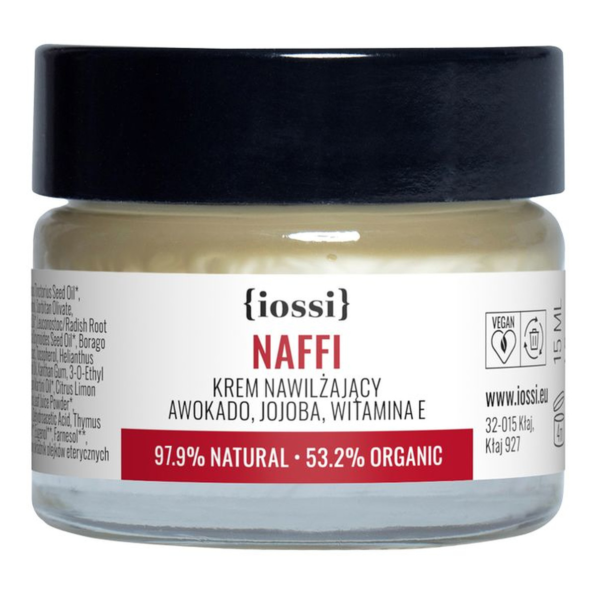 Iossi Naffi Krem Nawilżający Awokado&Jojoba 15ml