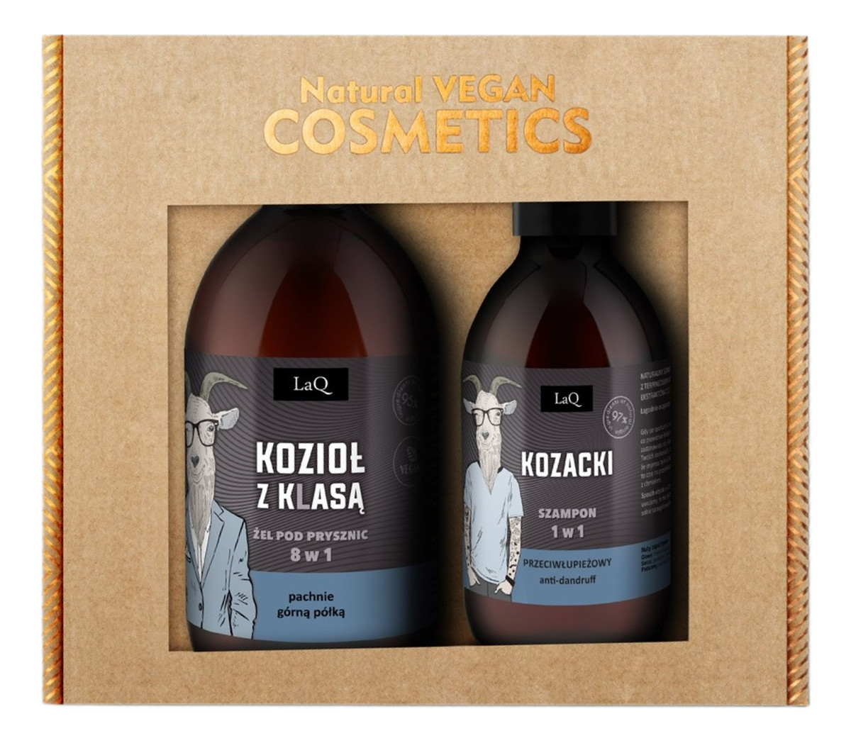 Zestaw żel pod prysznic 500ml + przeciwłupieżowy szampon 300ml
