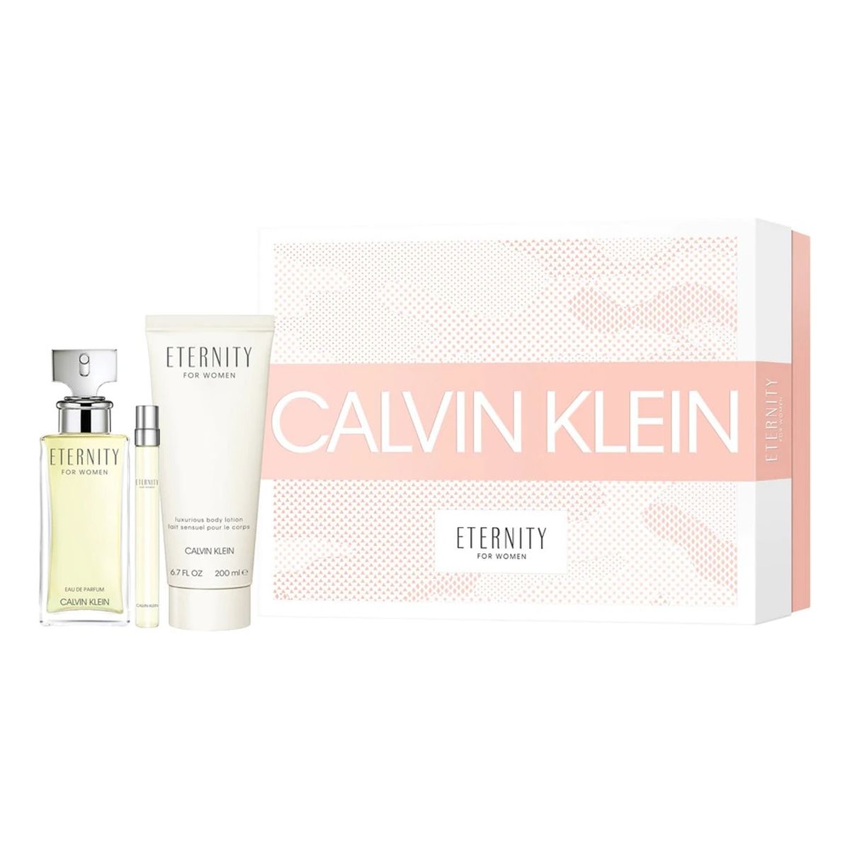 Calvin Klein Eternity For Women Zestaw woda perfumowana spray 100ml + balsam do ciała 200ml + miniatura wody perfumowanej spray 10ml