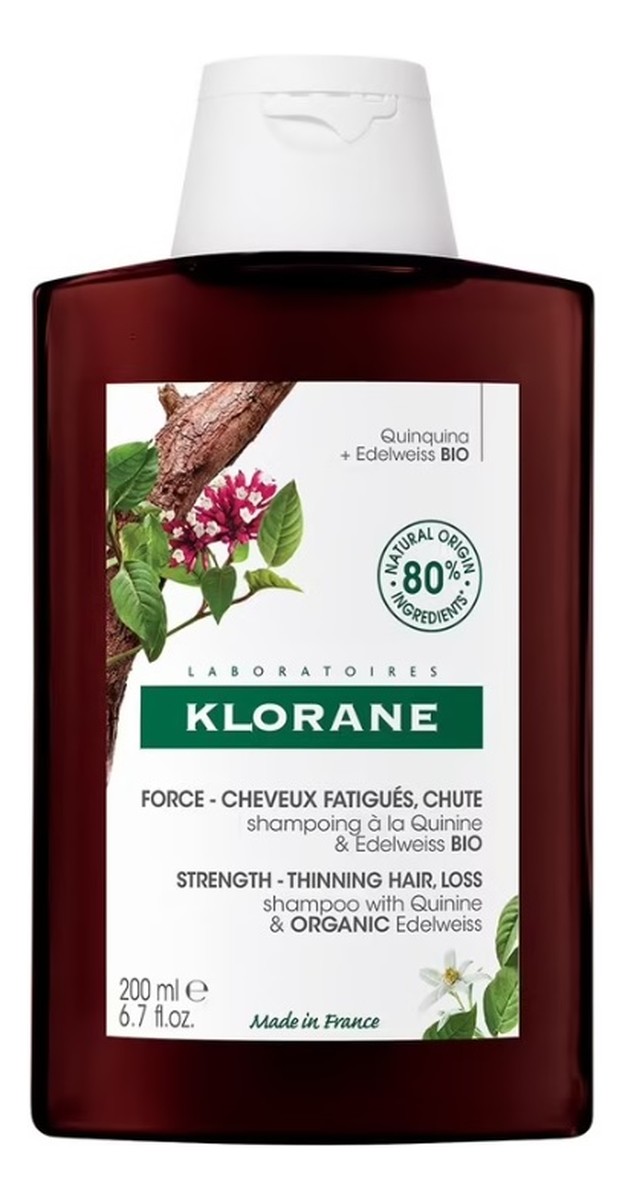 Strength shampoo szampon do włosów z chininą i szarotką