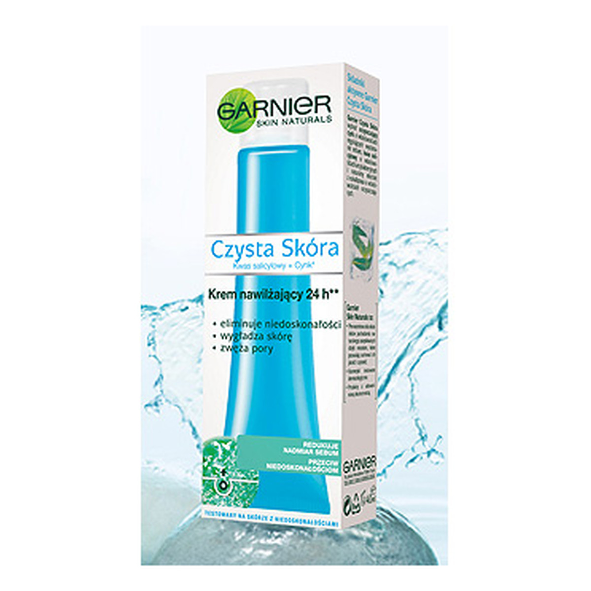 Garnier Czysta Skóra Skin Naturals Krem Nawilżający 24h 40ml