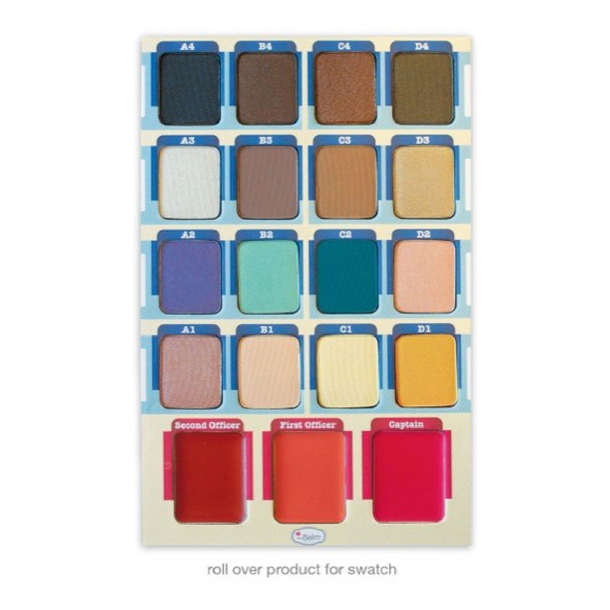 the Balm Palette Balm Voyage Mini Face Palette,lips,eyes & cheeks Paleta do makijażu 35g