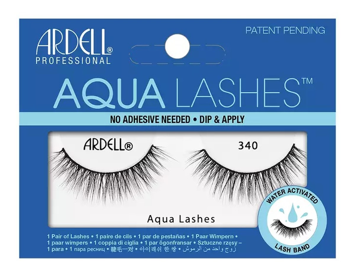 Aqua lashes sztuczne rzęsy na pasku 340 black