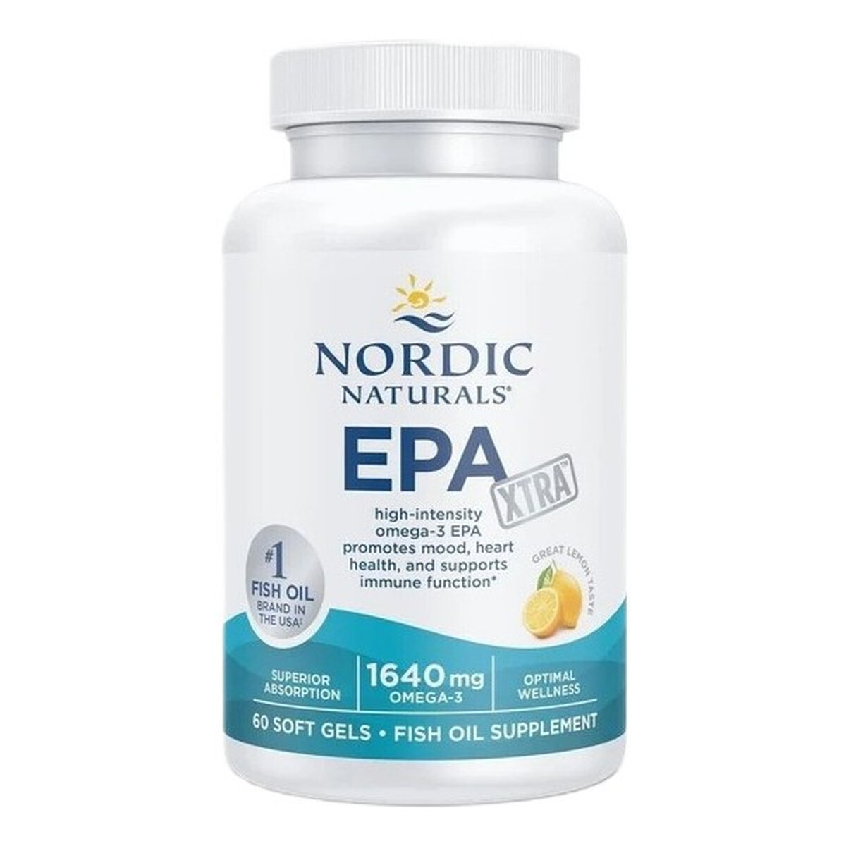 Nordic Naturals Epa xtra wysoko skoncentrowane kwasy epa suplement diety cytryna 60 kapsułek