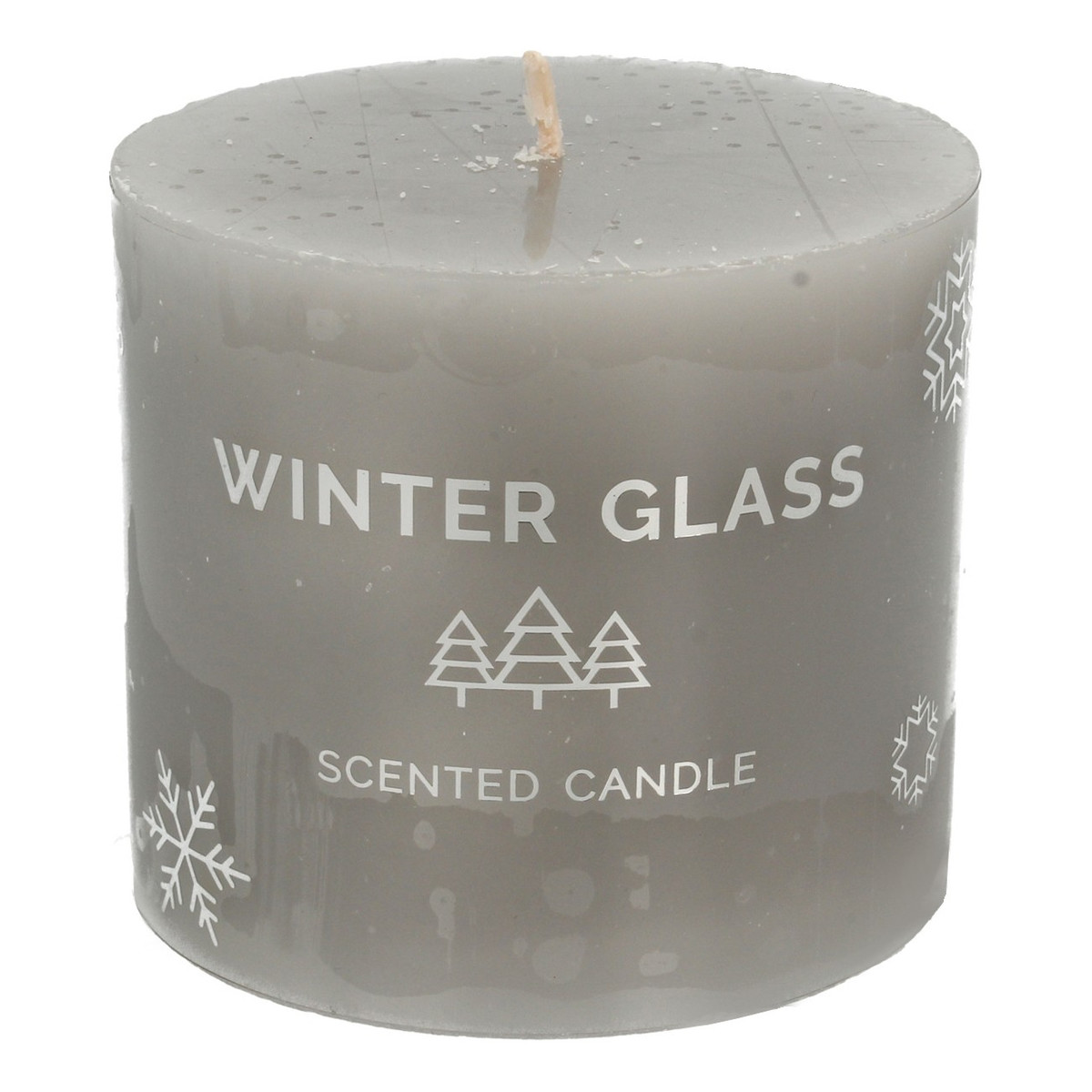 Artman Candles Świeca zapachowa Winter Glass szara - walec mały