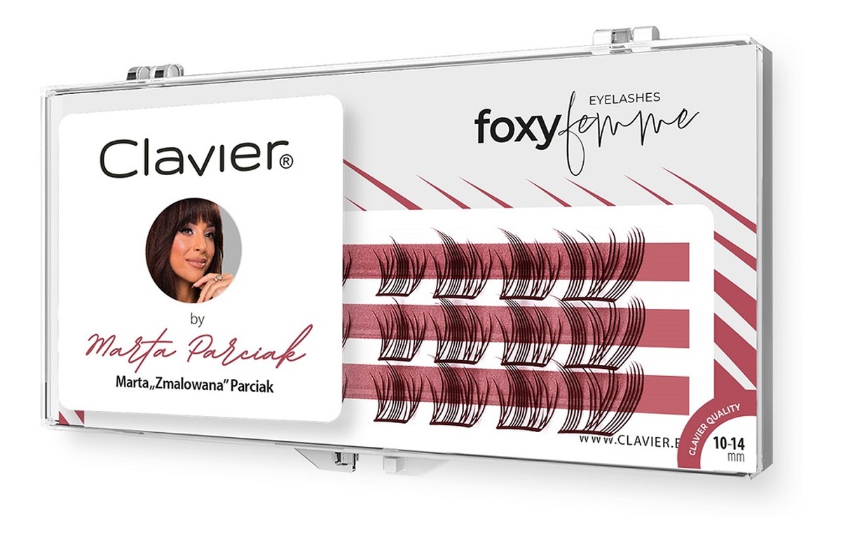 kępki rzęs – efekt foxy eyes 10-14mm