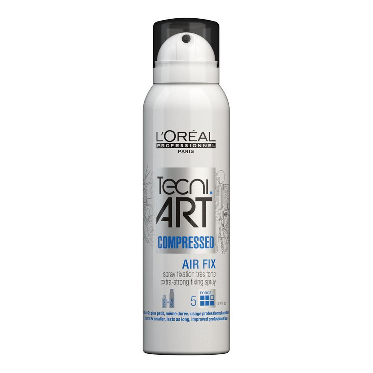 L'Oreal Paris Tecni Art Compressed Fixing Spray Lakier do włosów bardzo mocno utrwalający 5 Extra-Strong 125ml