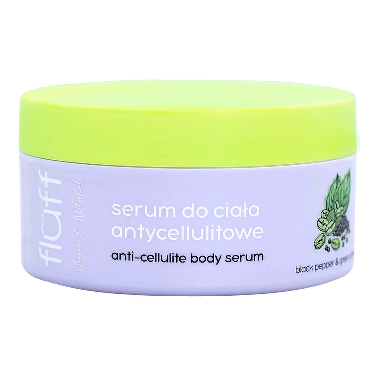 Fluff Anti-celluite body Serum antycellulitowe do ciała pieprz afrykański & zielona kawa 100g
