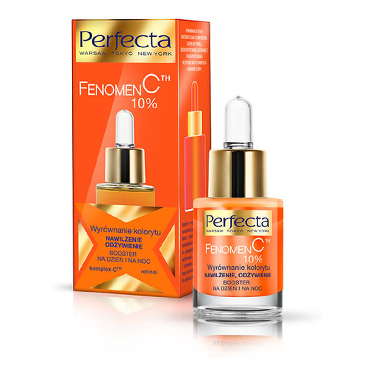 Perfecta Fenomen C Booster Serum Wyrównujące Koloryt Na Dzień i Noc Nawilżenie i Odżywienie 15ml