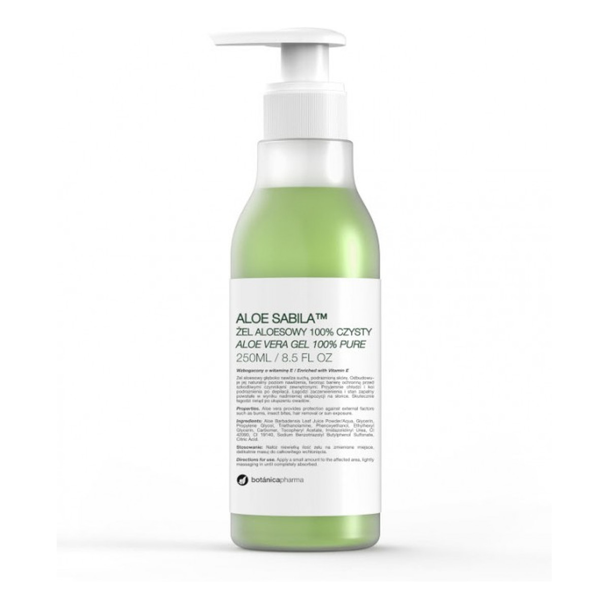 Botanicapharma Aloe Sabila żel aloesowy 100% czysty 250ml