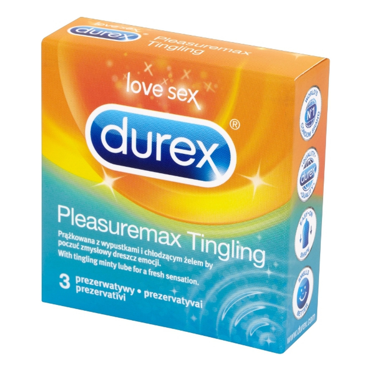 Durex Pleasuremax Tingling Prezerwatywy 3szt.