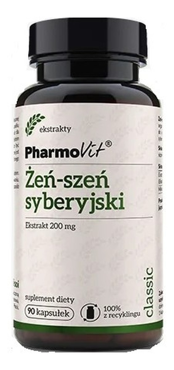 Żeń-szeń syberyjski suplement diety 90 kapsułek