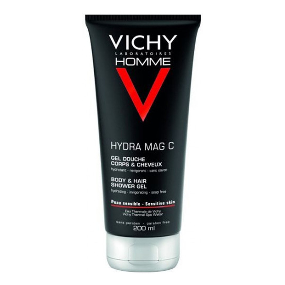 Vichy Homme Hydra Mag C Energetyczny żel pod prysznic do włosów i ciała. 200ml