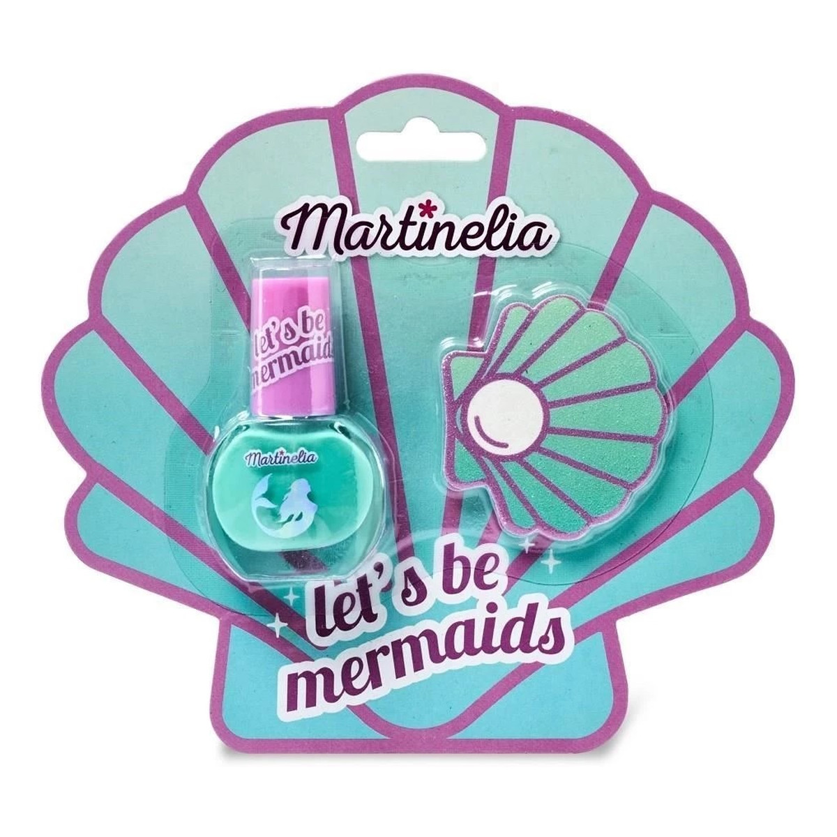 Martinelia Let's Be Mermaids Nail Duo Zestaw lakier do paznokci + pilniczek