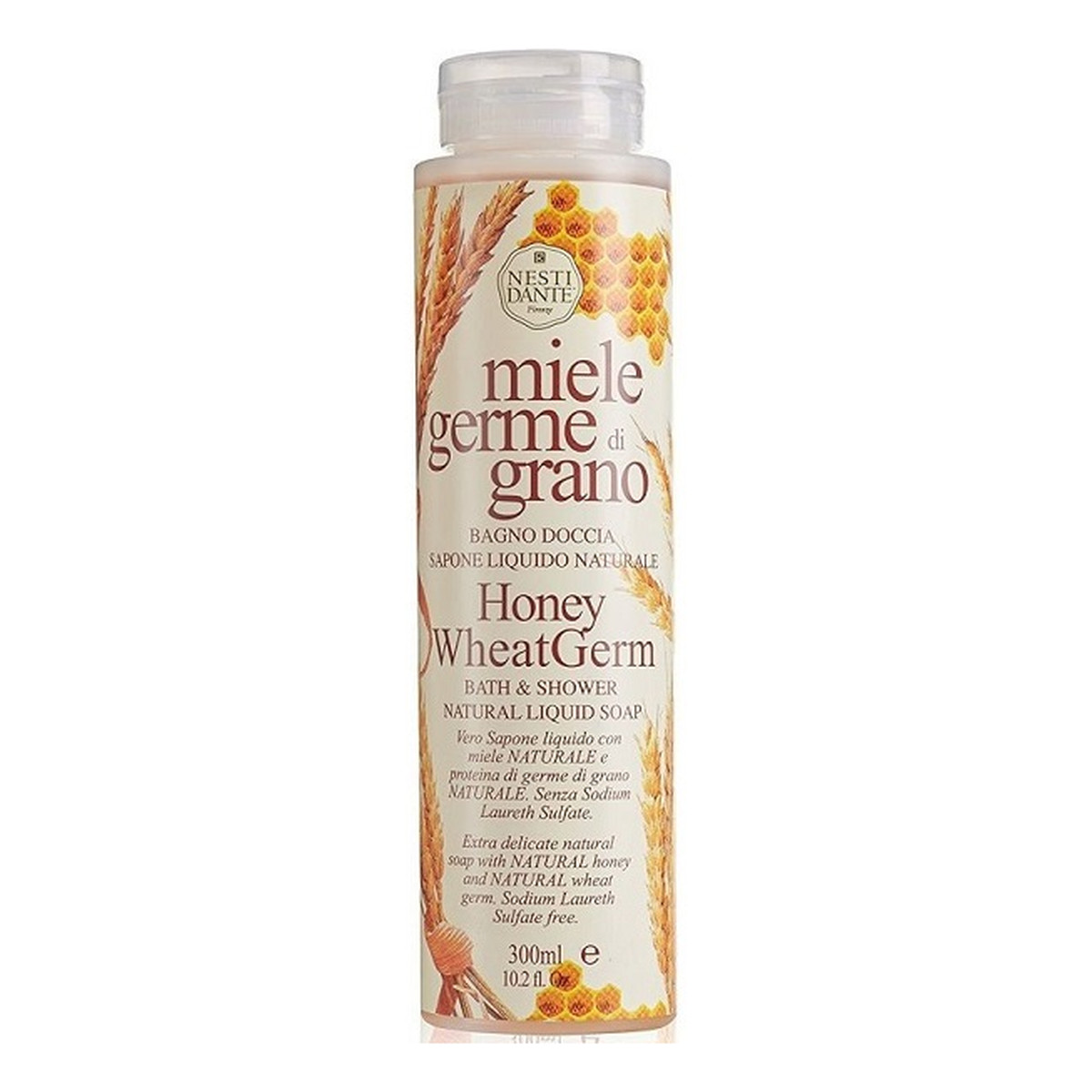 Nesti Dante Miele Germe Di Grano Honey Wheat Germ Bath & Shower Natural Liquid Soap Żel pod prysznic 300ml