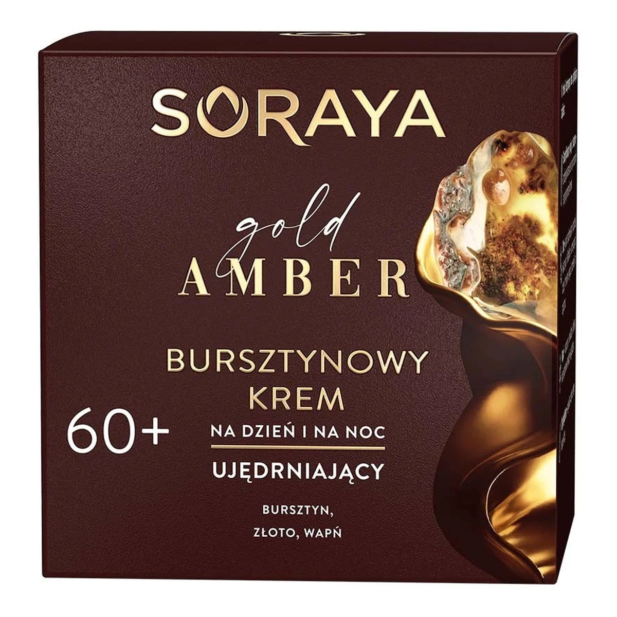 Soraya Gold Amber Bursztynowy krem ujędrniający na dzień i na noc 60+ 50ml