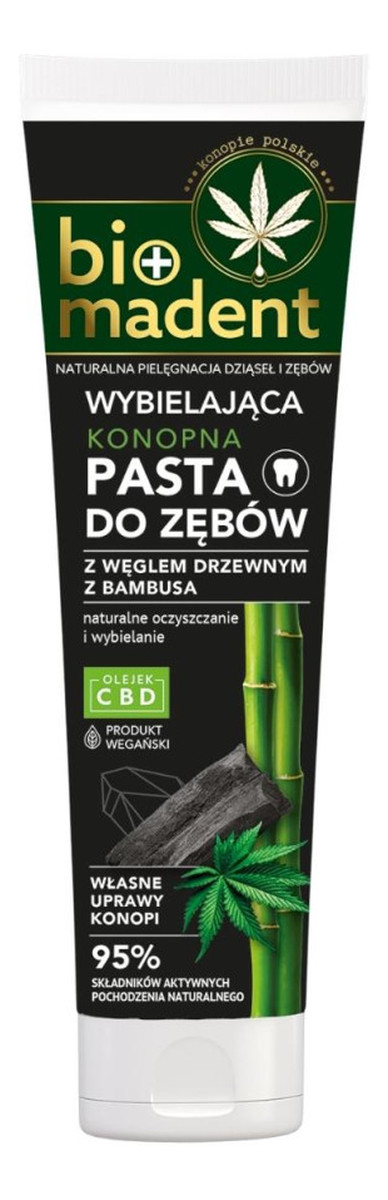 Konopna Wybielająca Pasta do Zębów