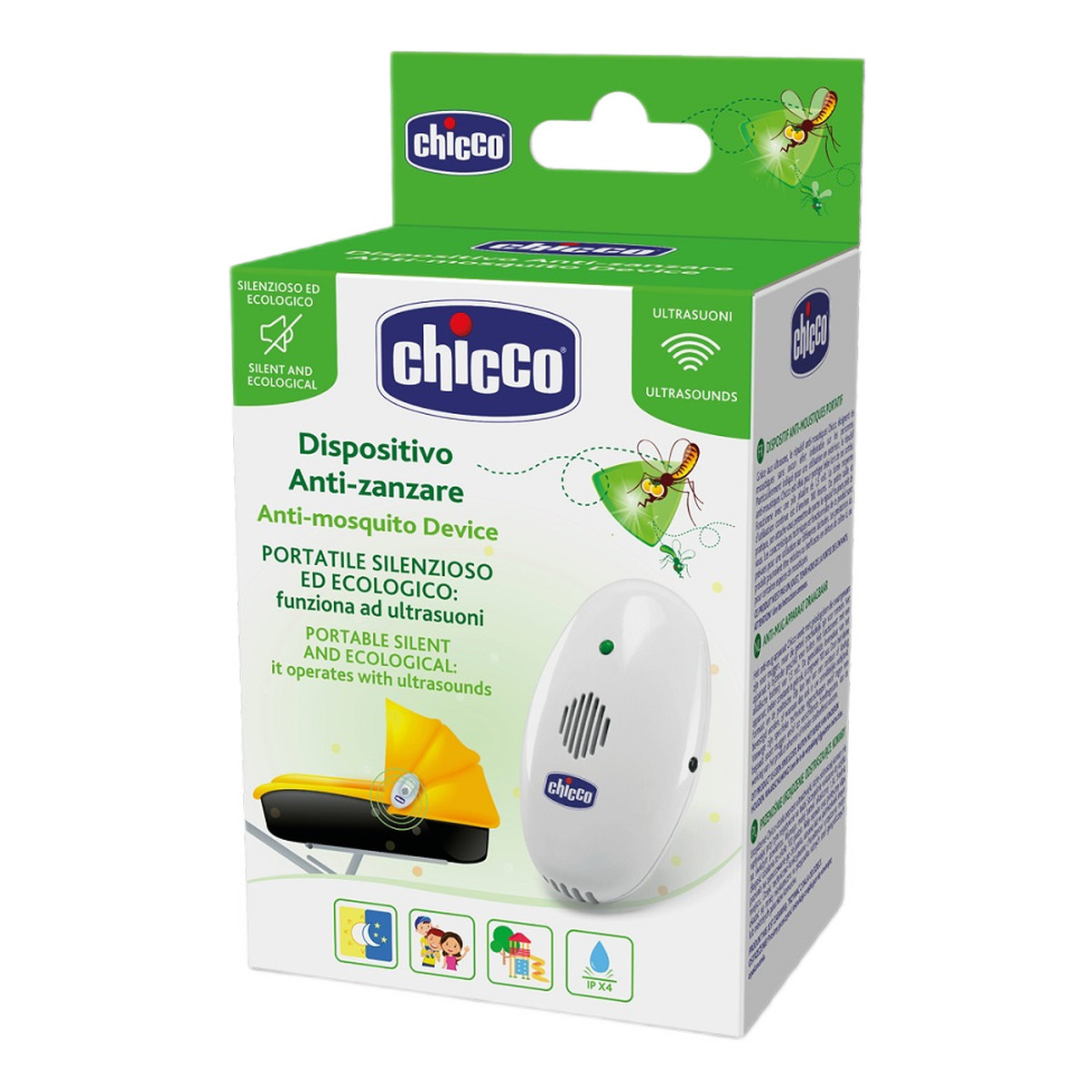 Chicco Przenośne urządzenie ultradźwiękowe odstraszające komary