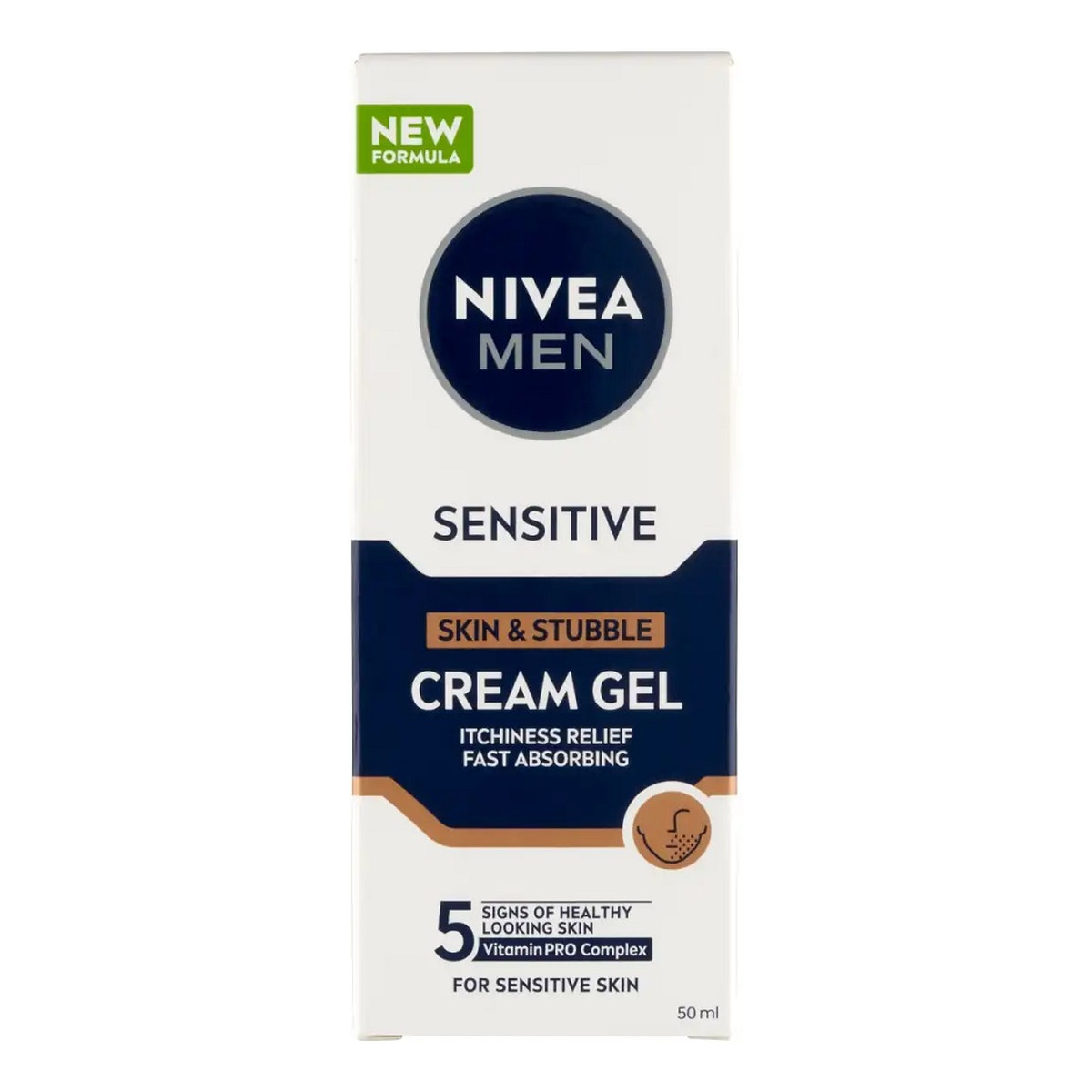 Nivea Men Sensitive Krem-żel do skóry wrażliwej i zarostu 50ml