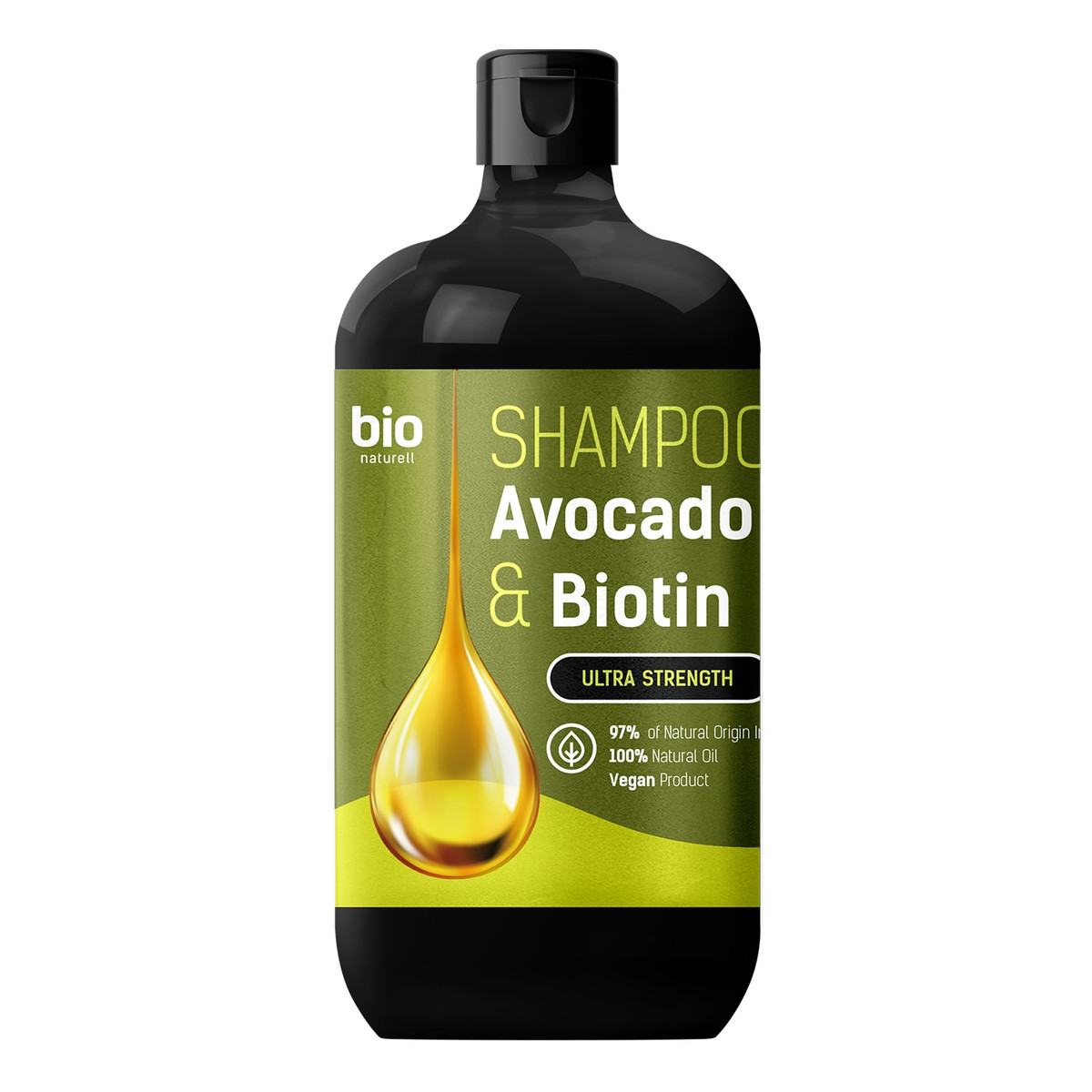 Bio Naturell Szampon z olejkiem z awokado i biotyną do wszystkich rodzajów włosów 946ml