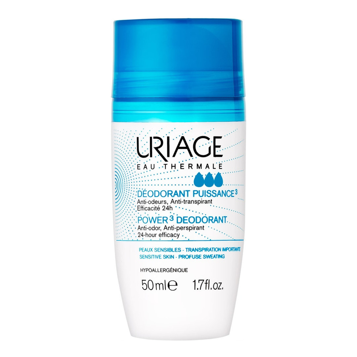 Uriage Power 3 Deodorant antyperspirant roll-on 50ml