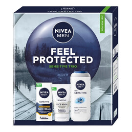 Zestaw żel pod prysznic 3w1 250ml + żel do mycia twarzy 100ml + ochronny krem nawilżający spf15 75ml