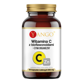 Witamina C z bioflawonoidami + cynk organiczny suplement diety 90 Kapsułek