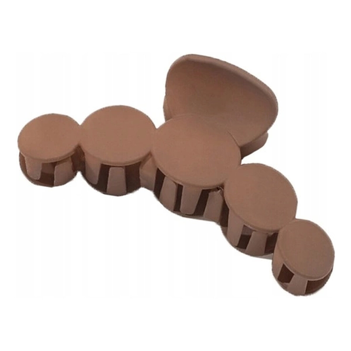 Ecarla Klamra do włosów Klamra do włosów "Kółeczka" - brązowa 1szt