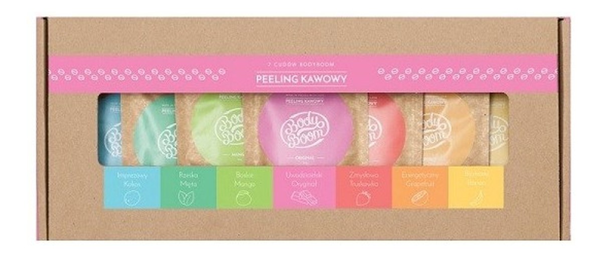 Peeling kawowy zestaw prezentowy 7x30g