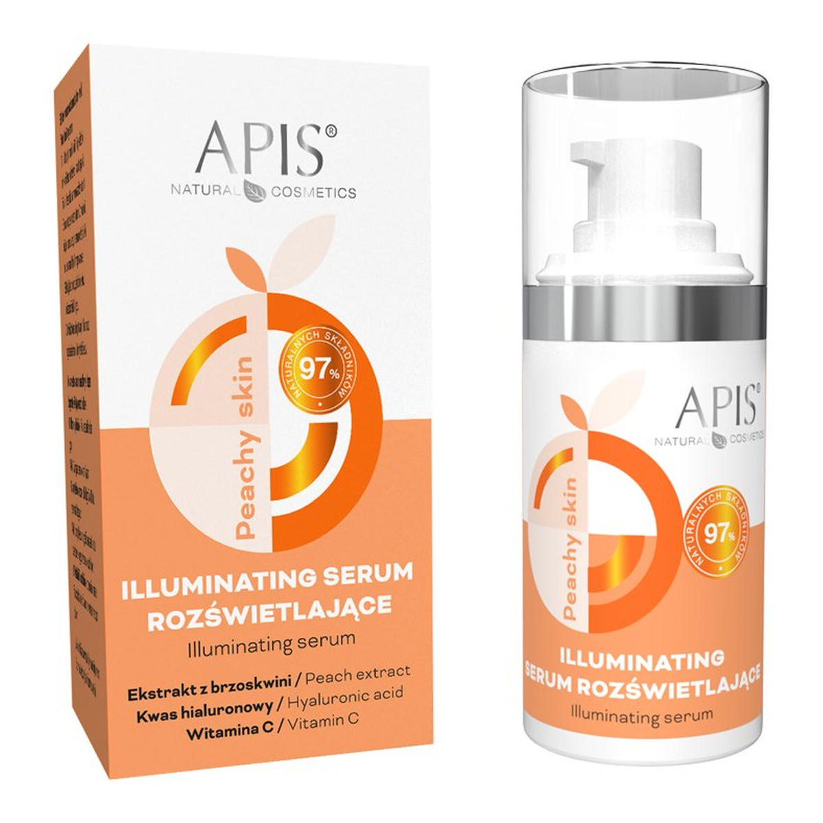 Apis PEACHY SKIN Glow serum rozświetlające 15ml
