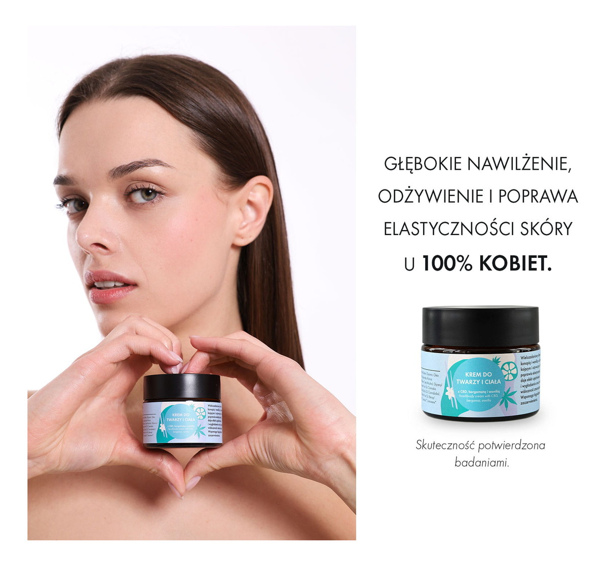 Krem do twarzy i ciała z CBD bergamotą i wanilią