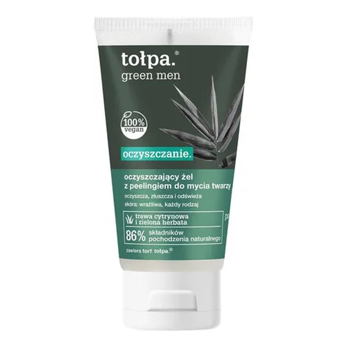 Tołpa Green Men Oczyszczający żel-peeling do mycia twarzy 150ml