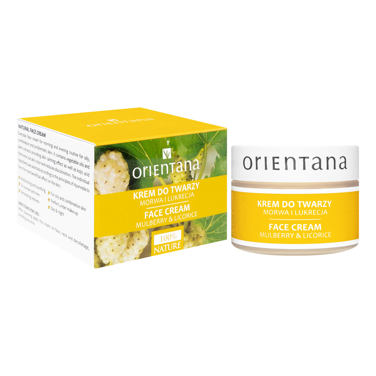 Orientana Krem Do Twarzy Morwa i Lukrecja 50g