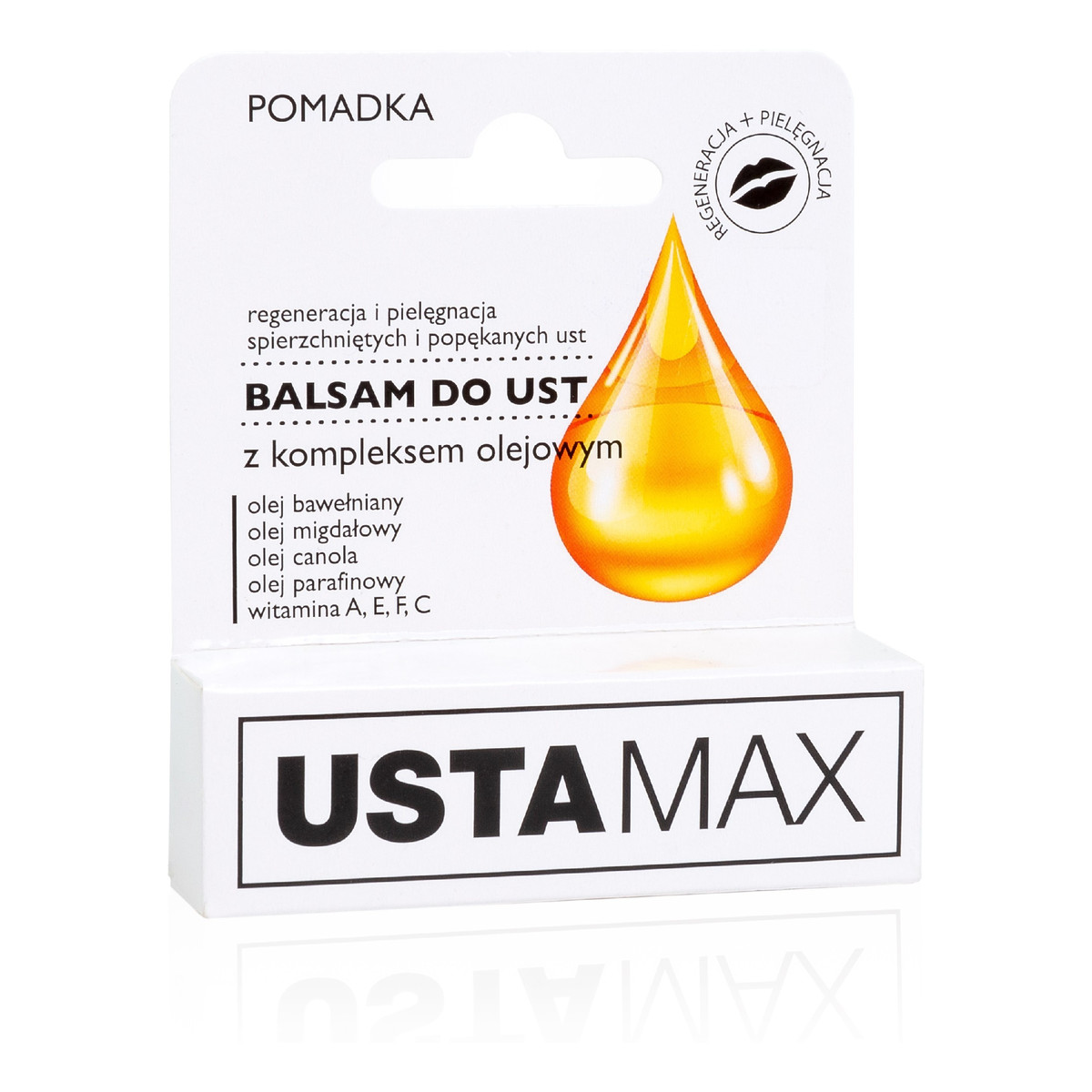 MaxMedical UstaMax Balsam do ust z kompleksem olejowym nawilżający i pielęgnujący 4.9g