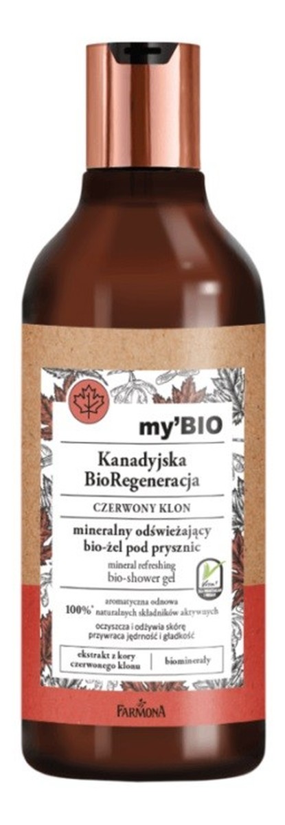 Kanadyjska BioRegeneracja Bio-Żel pod prysznic odświeżający Czerwony Klon