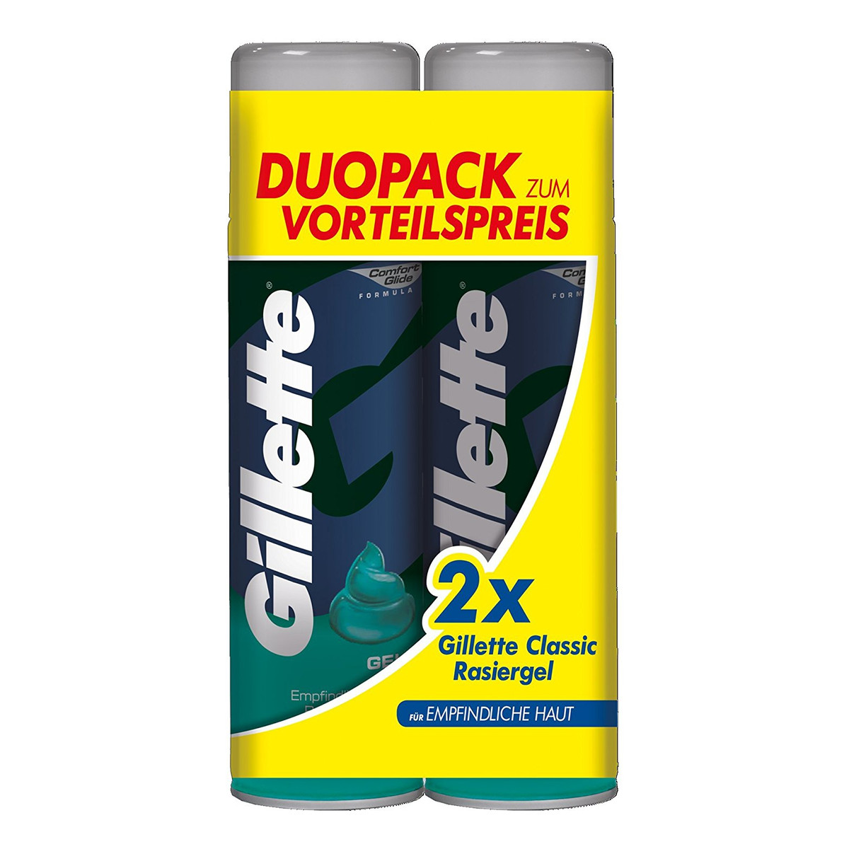 Gillette Duopack żel do golenia 2x200ml 400ml